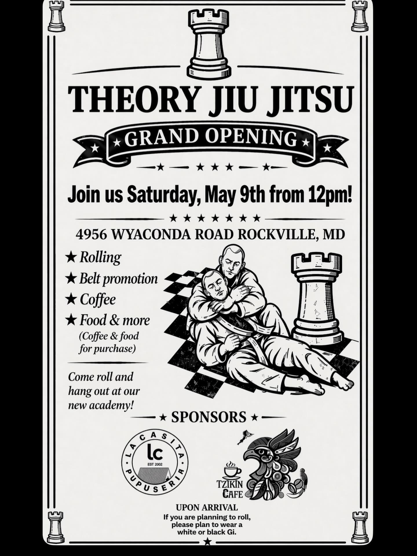 Theory Jiu Jitsu Grand Opening — May 9